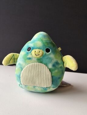 3/$25💙Squishmallow Squeaky Dog Toy Fletcher the Pterodactyl 4"